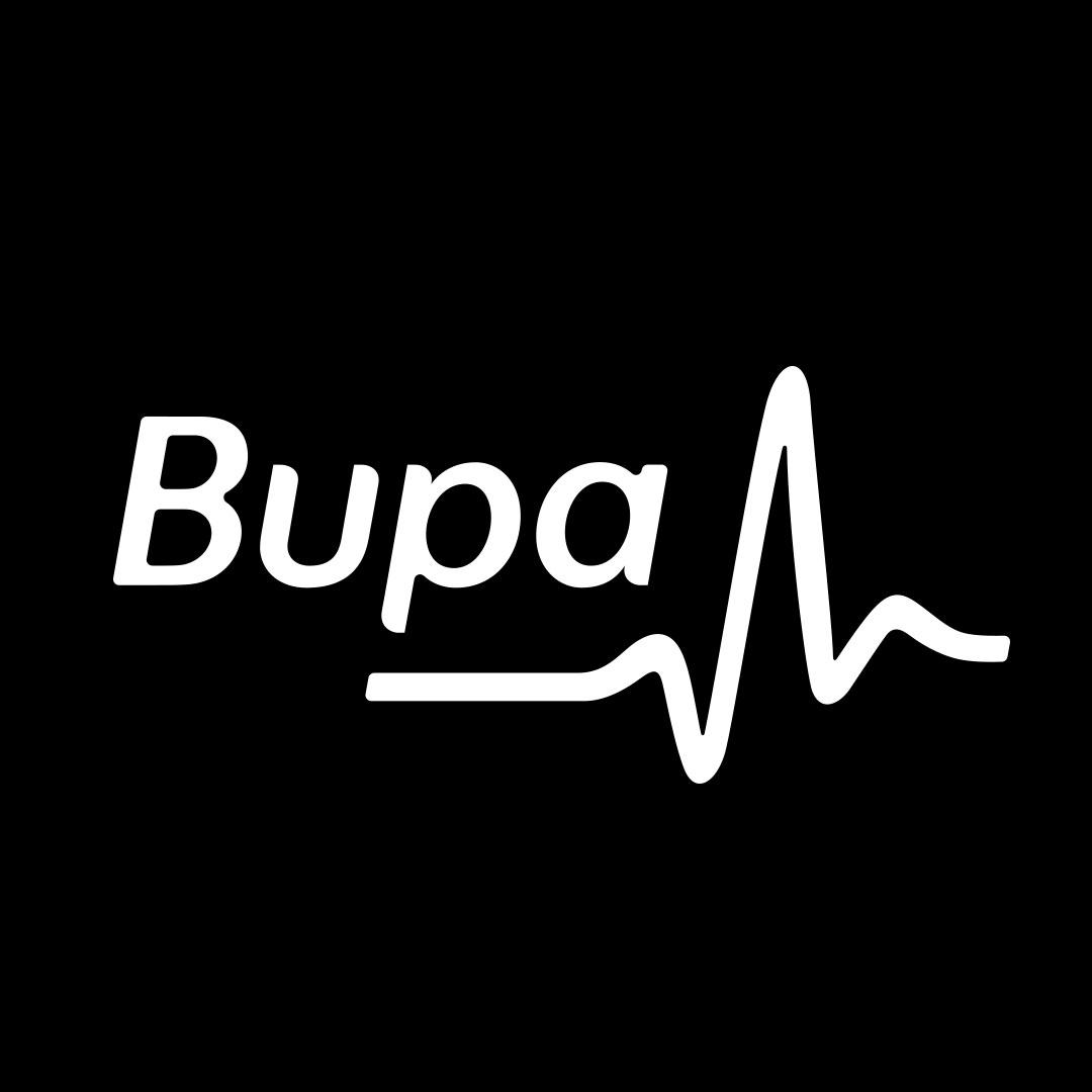Bupa logo black white